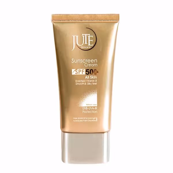 کرم ضد آفتاب بی رنگ SPF50 مناسب انواع پوست ژوت 40ml  jute