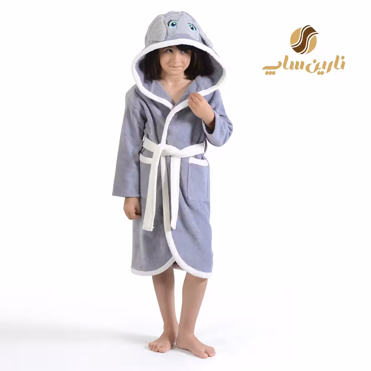 حوله پالتویی کودک فیل نارین ساپ سایز 100