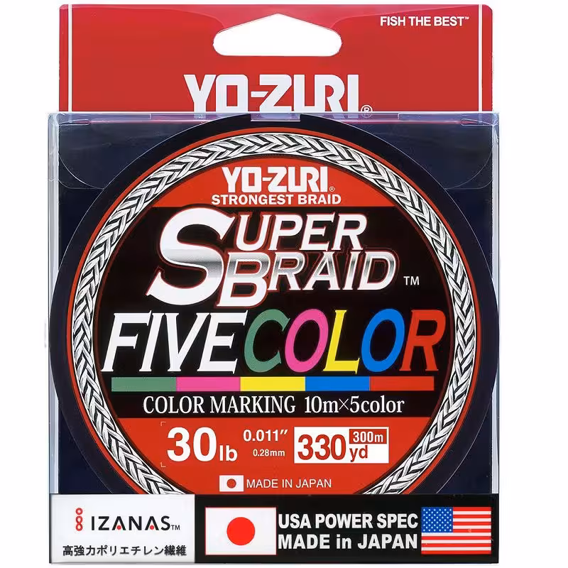 نخ براید یوزوری 5 رنگ Yo-Zuri SuperBraid