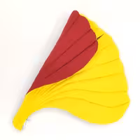 تشک و شال مبل و تخت  دورو طرح نیلوفر آبی برند کسا رنگ زرد و زرشکی 