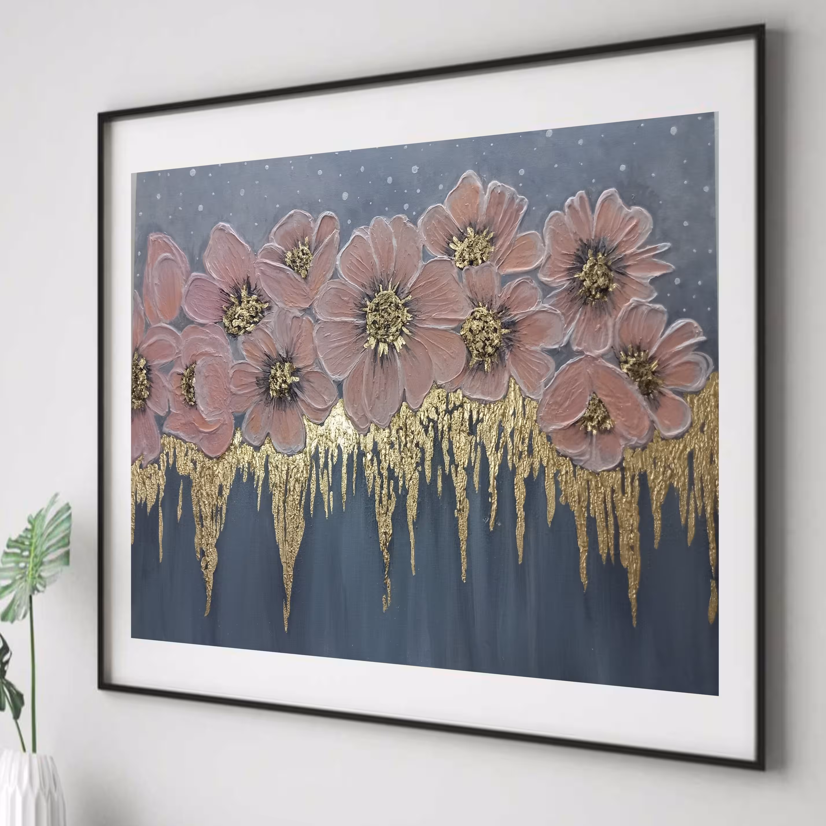 تابلو دکوراتیو برجسته گل عروس