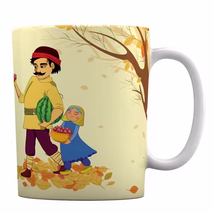 ماگ سرامیکی افراتوس طرح شب چله