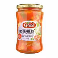 ترشی مخلوط با رب گوجه فرنگی اصالت 680 گرمی