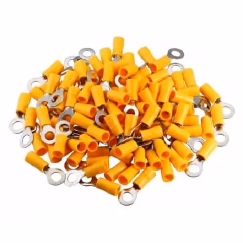 خرید و قیمت سرسیم گرد روکش دار زرد مدل RV5.5-6