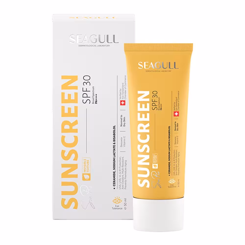 کرم ضد آفتاب بدون رنگ سی گل SPF 30 انواع پوست