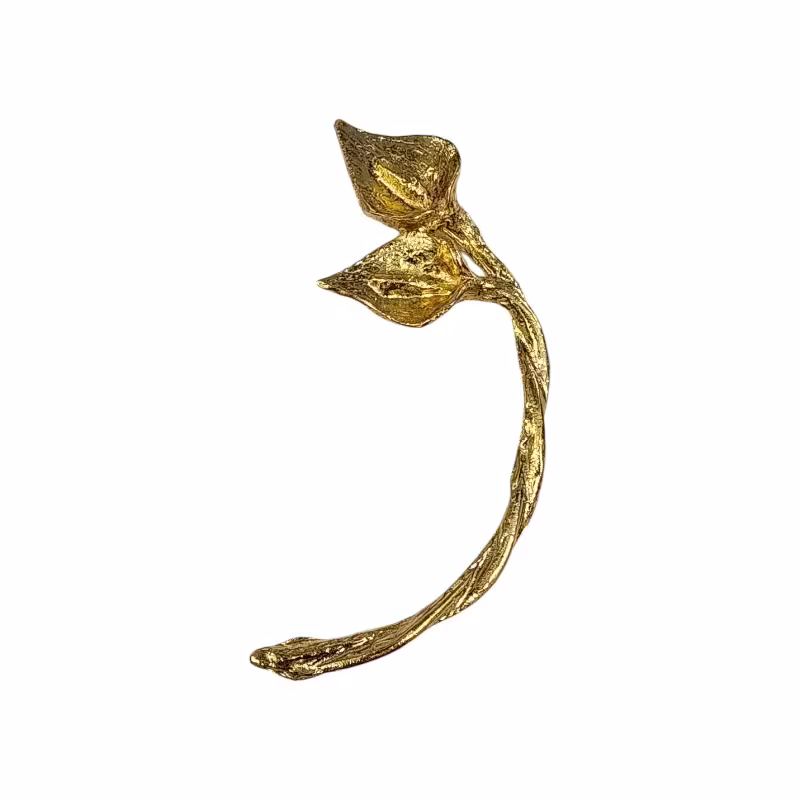 دسته سینی مدل شیپوری  طلایی