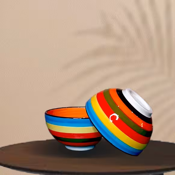 کاسه آبگوشت خوری هفت رنگ