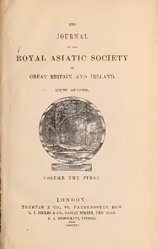 خرید و دانلود نسخه کامل کتاب The Journal of the Royal Asiatic Society of Great Britain and Ireland; New Series