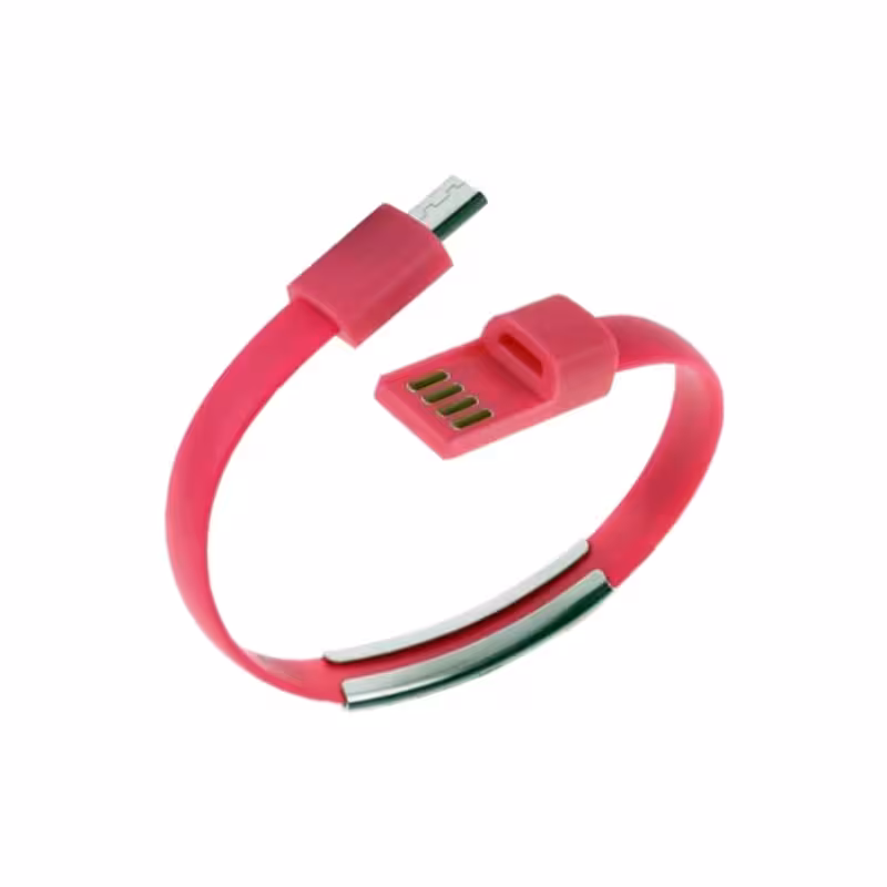 کابل تبدیل USB به MicroUSB مدل دستبندی کد P98 طول 0.25 متر