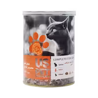کنسرو گربه بالغ مرغ و کدوتنبل و سنبل الطیب برند us pet یو اس پت 800 گرمی
