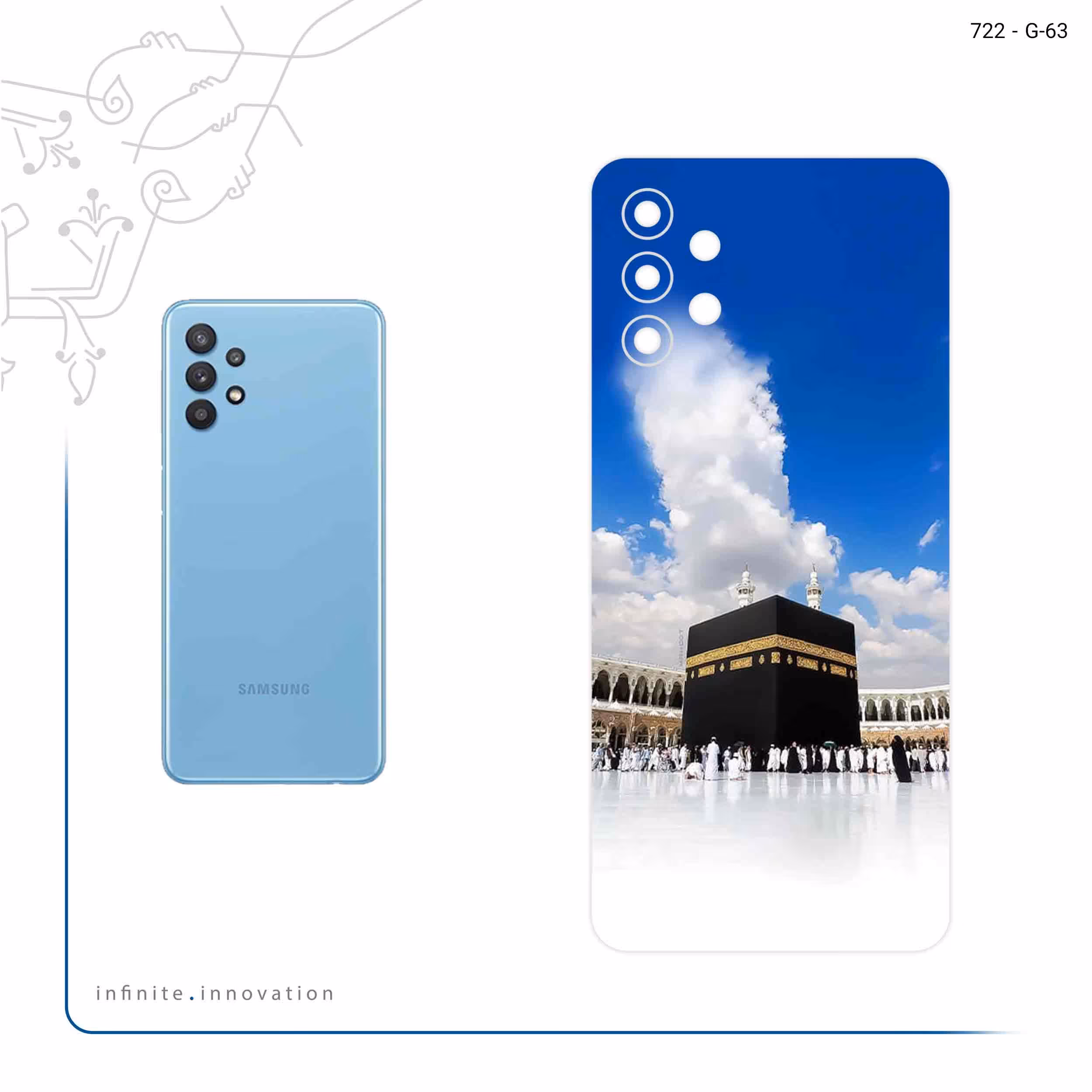 برچسب پوششی ماهوت مدل Kaaba مناسب برای گوشی موبایل سامسونگ Galaxy M32 5G
