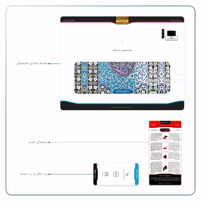 برچسب پوششی ماهوت مدل Iran-Tile7 مناسب برای تبلت اپل iPad 2 2011 A1395