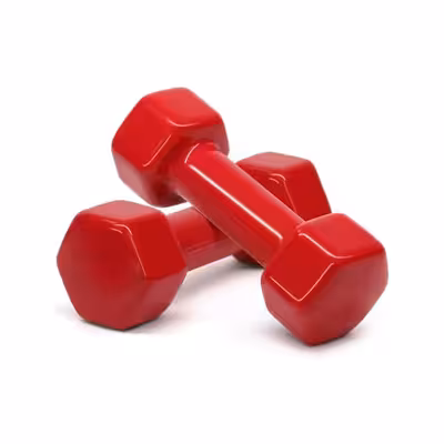 دمبل وزنه پویا مدل روکش دار وزن 3 کیلوگرم بسته 2 عددی