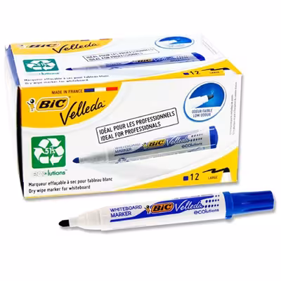 ماژیک وایت برد بیک مدل ولدا کد round بسته 12 عددی