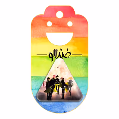 پیکسل خندالو طرح شینرا و یو و شیهو انیمه اسرافیل پایانی مدل مثلثی کد 12631