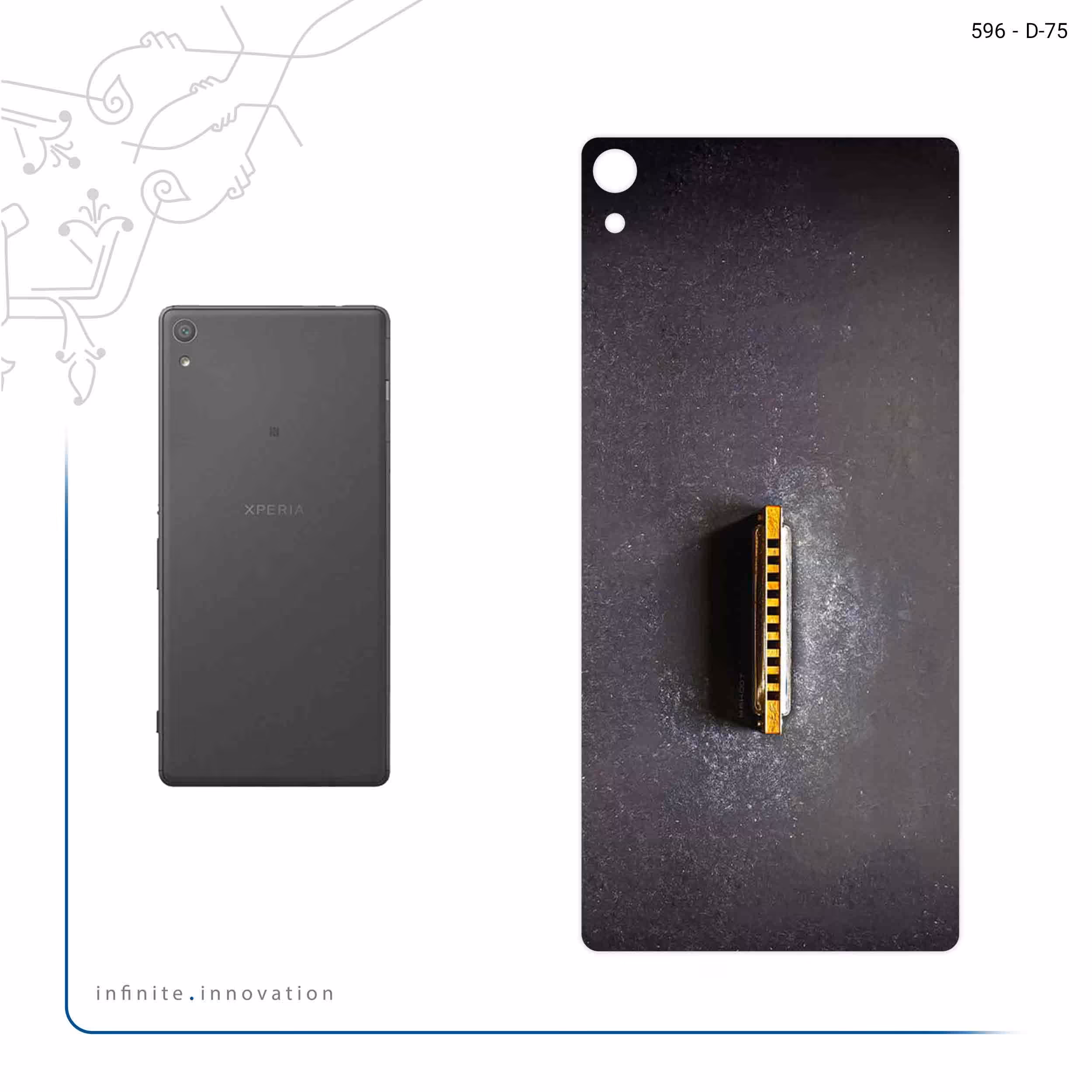 برچسب پوششی ماهوت مدل Harmonica مناسب برای گوشی موبایل سونی Xperia XA Ultra