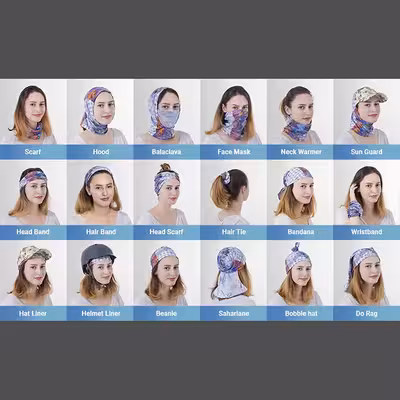 دستمال سر و گردن مدل باندانا کد 049