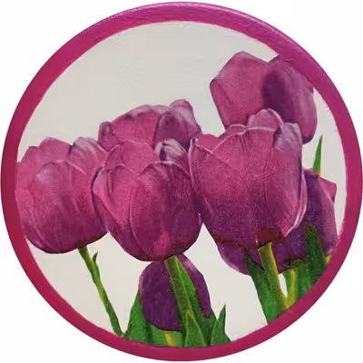 بشقاب دیوارکوب سفالی مدل بهار کد 6 مجموعه 2 عددی