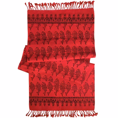 رانر قلمکار طرح ماهی کد 40.120