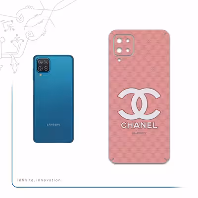 برچسب پوششی ماهوت مدل CHANEL-Logo مناسب برای گوشی موبایل سامسونگ Galaxy A12 Nacho