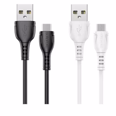 کابل تبدیل USB به MicroUSB بروفون مدل BX51 طول 1 متر