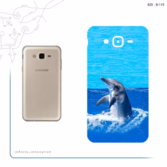 برچسب پوششی ماهوت مدل Dolphin مناسب برای گوشی موبایل سامسونگ Galaxy J7 Core