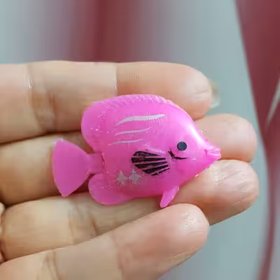 ابزار تزیین کیک به گز مدل ماهی دم متحرک مجموعه 50 عددی