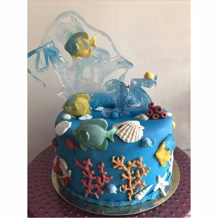 سیلیکون قالب گیری به گز مدل ماهی آکواریوم مجموعه 2 عددی