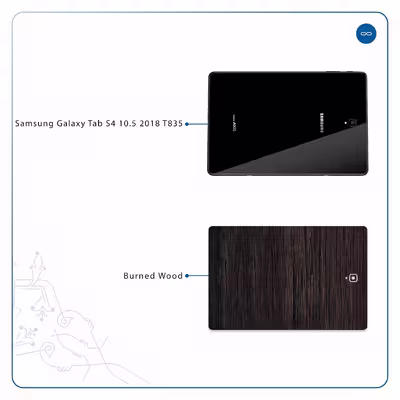 برچسب پوششی ماهوت مدل Burned Wood مناسب برای تبلت سامسونگ Galaxy Tab S4 10.5 2018 T835