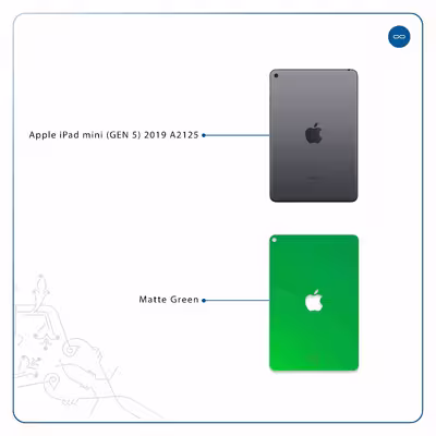 برچسب پوششی ماهوت مدل Matte-Green مناسب برای تبلت اپل iPad mini (GEN 5) 2019 A2125