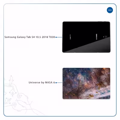 برچسب پوششی ماهوت مدل Universe-by-NASA-6 مناسب برای تبلت سامسونگ Galaxy Tab S4 10.5 2018 T830
