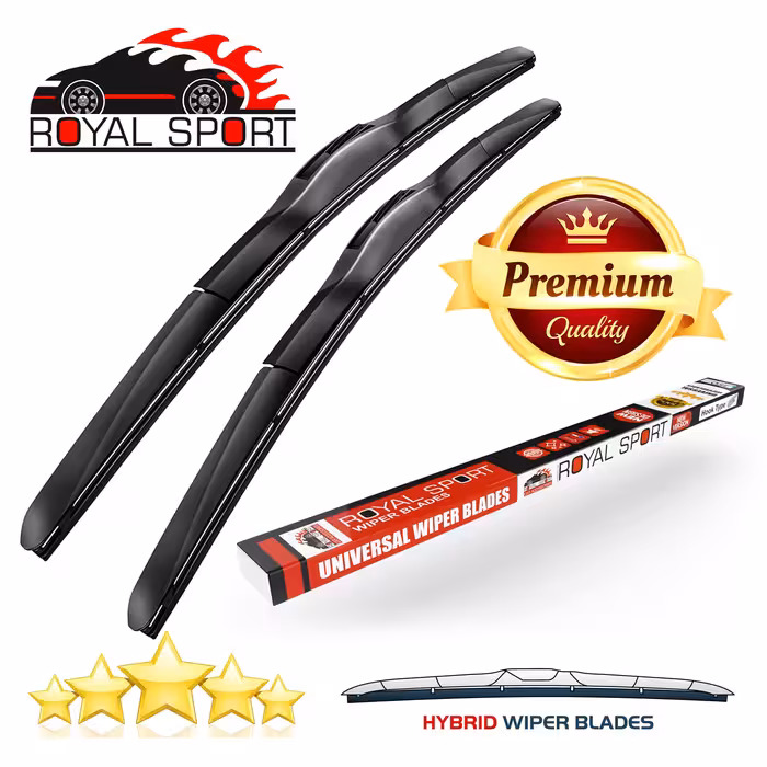 تیغه برف پاک‌کن رویال اسپرت مدل HYBRID PLUS مناسب برای کوییک بسته 2 عددی