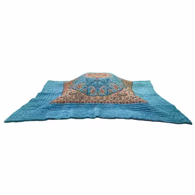 لحاف کرسی مدل درباری کلاسیک کد 1601 سایز 300x300 سانتی متر