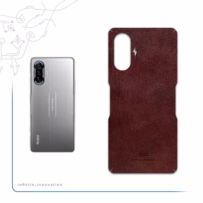 برچسب پوششی ماهوت مدل Natural-Leather مناسب برای گوشی موبایل شیائومی Redmi K40 Gaming