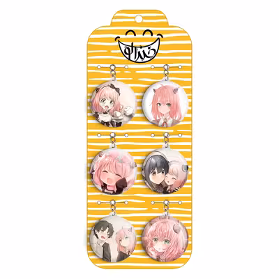 جاکلیدی خندالو مدل انیمه اسپای ایکس فمیلی کد 976A مجموعه 6 عددی