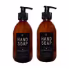 مخزن مایع دستشویی مدل DOUBLE HAND SOAP مجموعه دو عددی
