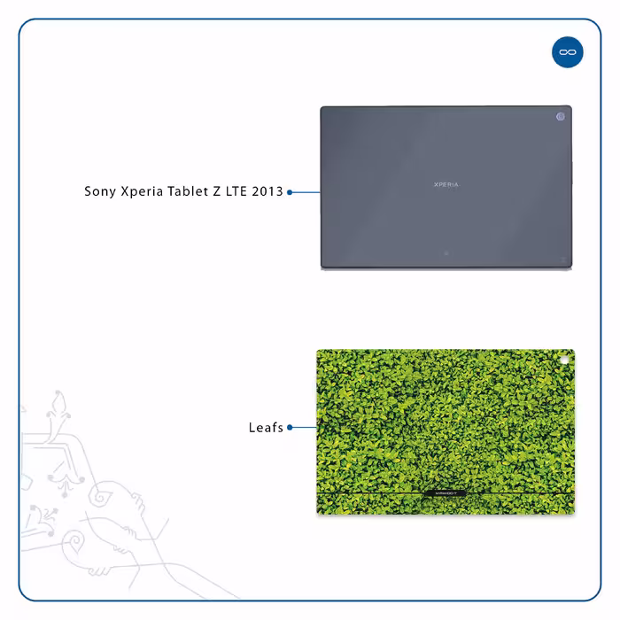 برچسب پوششی ماهوت مدل Leafs مناسب برای تبلت سونی Xperia Tablet Z LTE 2013