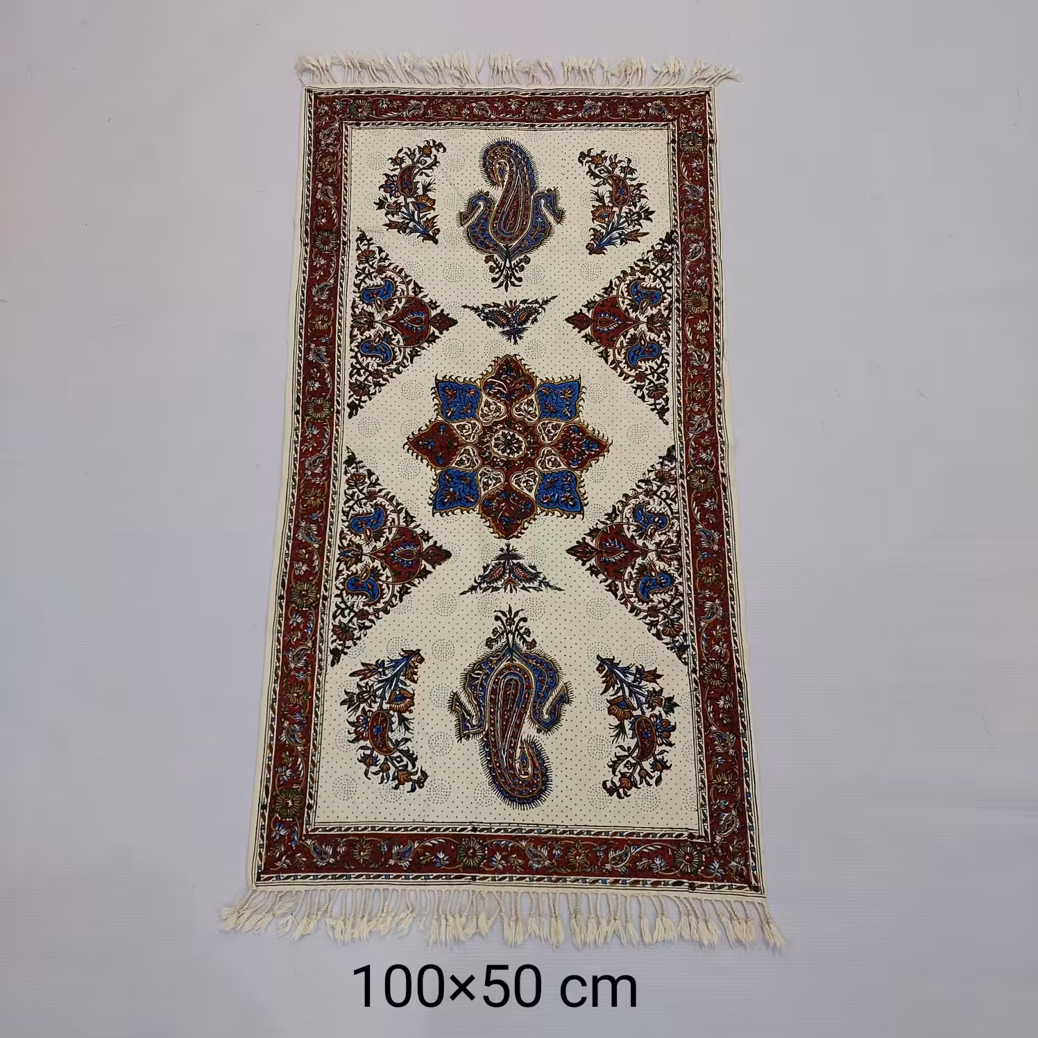 سفره قلمکار مدل بته قاجاری طرح آبنوس 