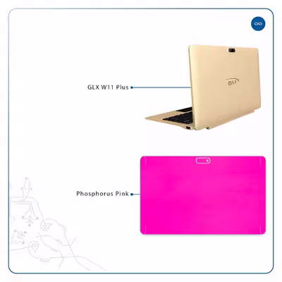 برچسب پوششی ماهوت مدل Phosphorus-Pink مناسب برای تبلت جی ال ایکس W11 Plus