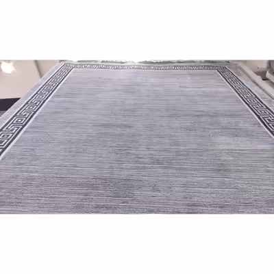 فرش ماشینی زمرد مشهد مدل NO006 زمینه نقره ای