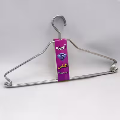 چوب لباسی الماس مدل قلاب دار کد YP-ES05 مجموعه 5 عددی