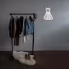 چراغ دیواری نئون دیزاین طرح Women-Clothes_WHT