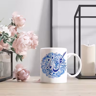 ماگ رژارت مدل اسم گل ناز