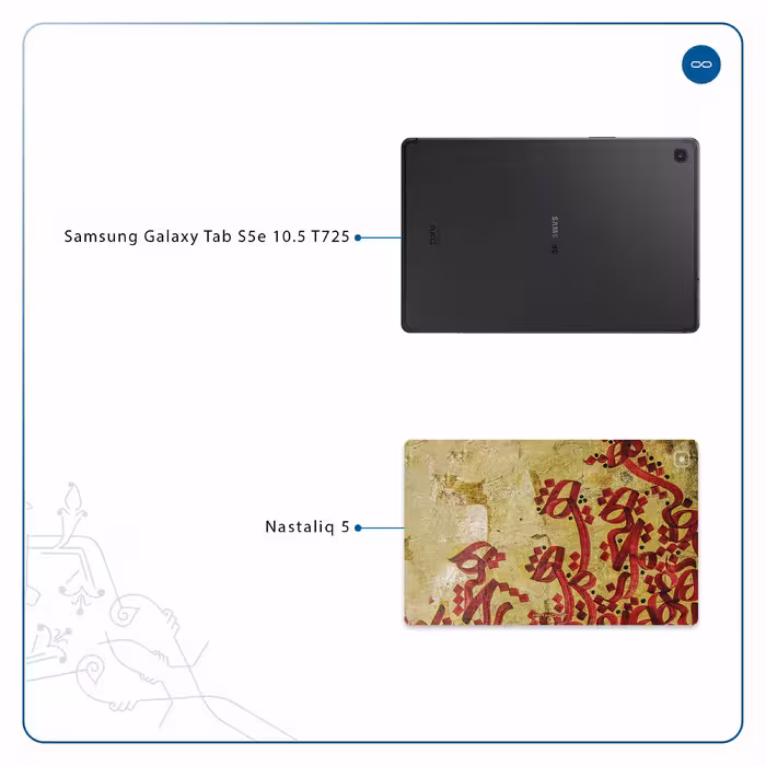 برچسب پوششی ماهوت مدل Nastaliq-5 مناسب برای تبلت سامسونگ Galaxy Tab S5e 10.5 2019 T725