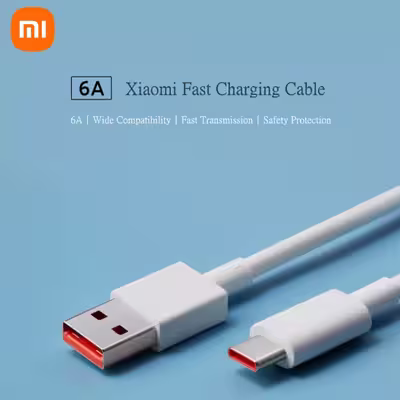 کابل تبدیل USB به USB-C مدل 6A Turbo طول 1 متر