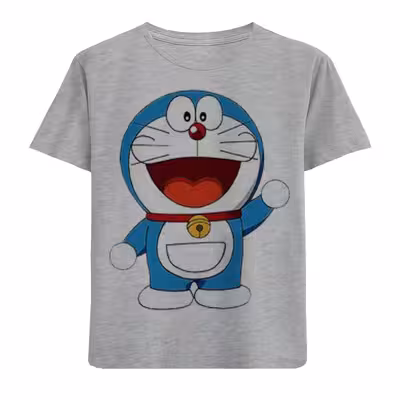 تی شرت آستین کوتاه بچگانه مدل گربه F538