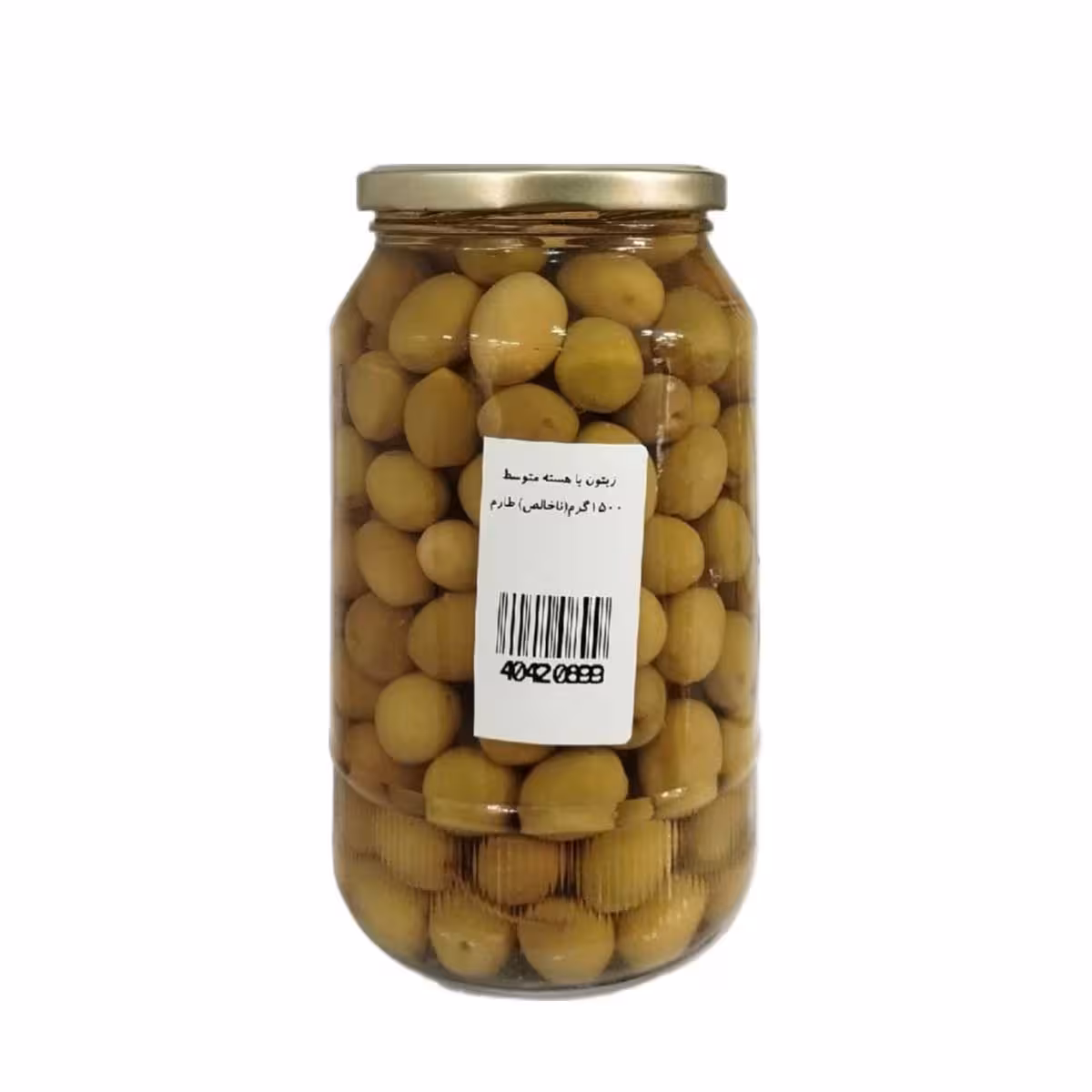 زیتون با هسته متوسط 1500 گرم طارمmedium pitted Tarom olives 1500gr
