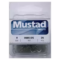 قلاب سه‌شاخ موستاد Mustad 3565-DS2x سایز 8 بسته 25 عددی