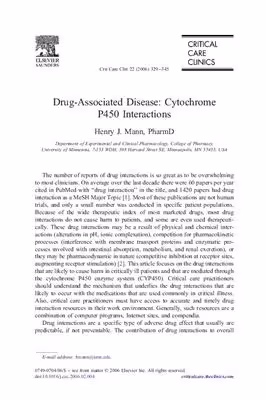 خرید و دانلود نسخه کامل کتاب Drug-Associated Disease Cytochrome P450 Interactions