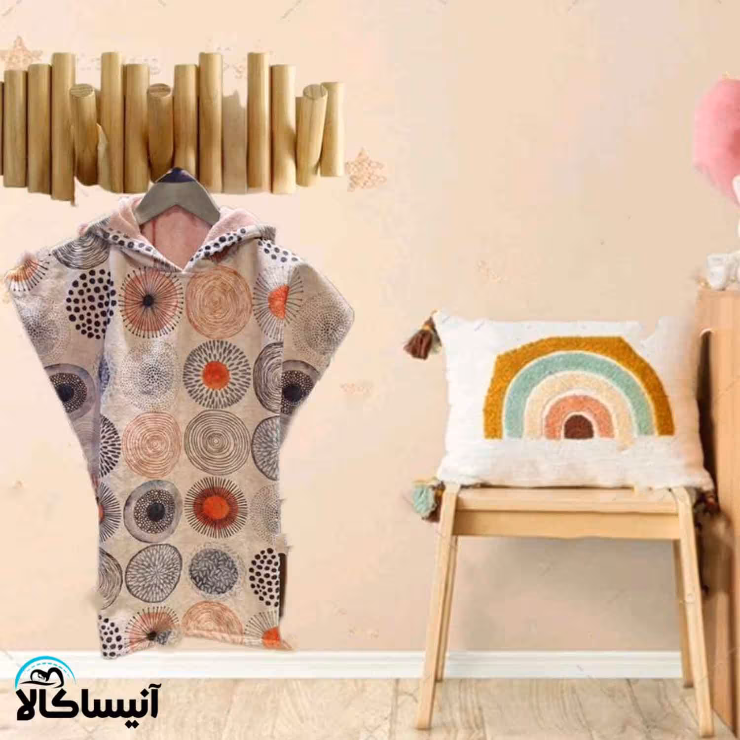 حوله پانچو برق لامع مدل هندسی
